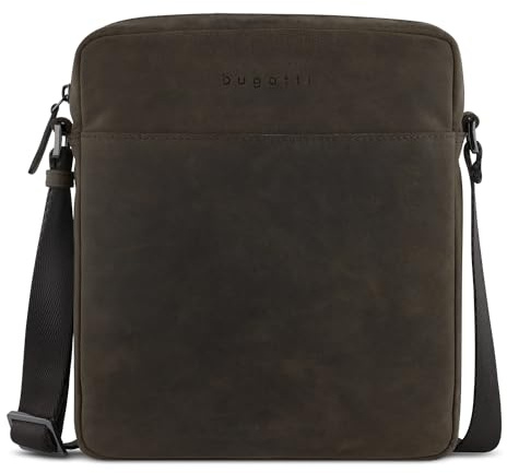 bugatti Luca kleine Schultertasche aus echtem Leder, Cross-Body Umhängetasche