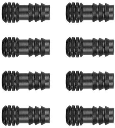 LICQIC 13 mm (1/2 Inch) Pipe/Hose Irrigation Connectors, Garden Irrigation Fittings, Soaker Hose Connectors, 8 Pcs End Plug