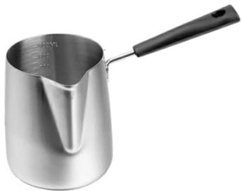 Gravy Boat with Lid Thickened Honey Pepper Small Milk Cup Steak Sauce Stainless Steel Sauce Boat Cup Kitchen Deepening Hot Frying Pan Thanksgiving Gravy Boat(XL)