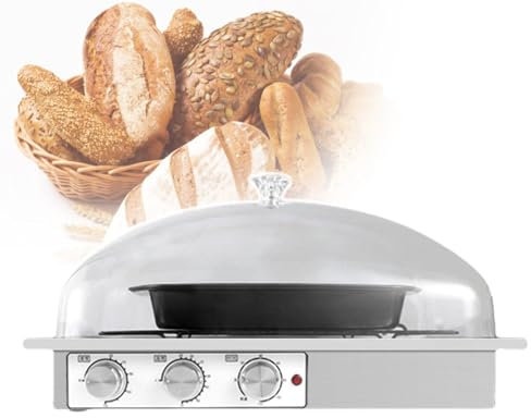 HCAUYNN Macchina per La Fermentazione del Pane allo Yogurt, con Tazza Umidificante/Ripiano A Griglia/Coperchio in Pc Trasparente/Timer/Vassoio per Impasto/Base Antiscivolo,01-110V