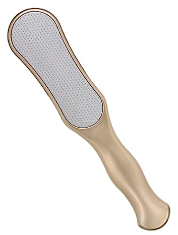 FRCOLOR Fußfeile Pediküre Werkzeug aus Abs in Gold Hornhautentferner und Fußschleifwerkzeug zum Entfernen von Hornhaut und Abgestorbener Haut Geeignet für Professionelle und Private