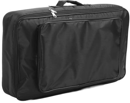 Rankomu Effektpedal-Tragetasche, wasserdichte Effektpedaltasche, Oxford-Tuch, Effektpedalboard-Tragetasche mit großer Reißverschlusstasche, Design, ideal für Musiker und Darsteller