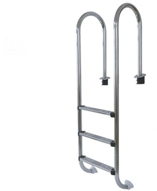QAZXDRFG Swimming Pool Safety Grab Rail，Swimming Pool Ladder,2-5 Step In-Ground Stainless Steel Step，for Indoor Outdoor Pool(5 Steps)