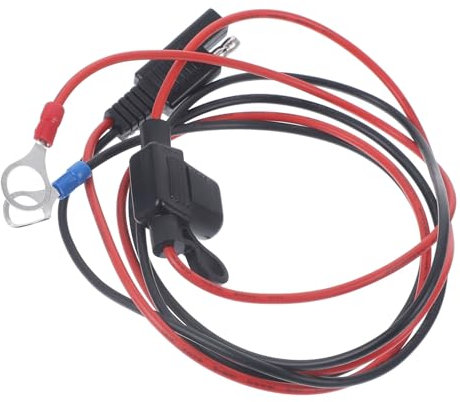 Amosfun Câble Solaire Noir en Cuivre Résistance aux Intempéries et Installation Facile, Rallonge pour Panneaux Solaires Compatible Connecteurs Sae et Œillets