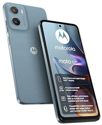 Motorola E15 Misty Blue 2+64 (with CO2 Offset)