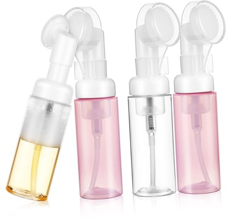 SOLUSTRE Dispensador de Jabón Espumoso de 60 Ml para Viaje Botella de Pet, Versátil y Recargable, Adecuado para Shampoo y Gel de Ducha