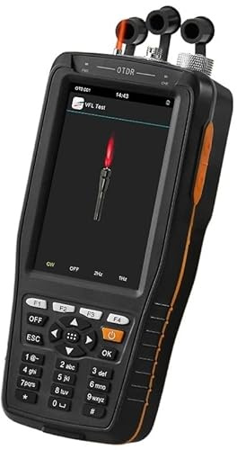 Fiber Meter, Riflettometro ottico nel dominio del tempo con touchscreen multifunzione OTDR da 1550 nm, tester for fibre ottiche, VFL (10 mW)/OPM/OLS(1610nm(UPC))