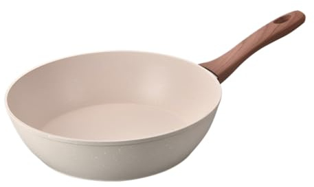 TS TAC-SKY Sartén Wok Antiadherente, Sin Humo, Multiusos For Saltear Y Freír, Compatible Con Inducción, For Uso Doméstico.(24cm)