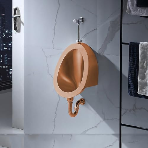 Orinatoio a parete Orinatoio a parete in acciaio inossidabile per uomini, design con scarico a risparmio idrico, ideale per bagni pubblici, garage, bar e hotel
