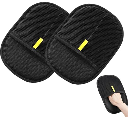 Bgfaquri 2 piezas guante anti pelo animal, guante de aseo, guantes de pelo de gato, guantes de pelo de animales de doble cara, pelo de animales corto y largo, lavable, recoge pelo sofá, alfombra y