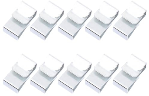 LALADEFIEE Clips de Fixation Câble Remorque 25 Pièces en Acier Inoxydable Supports Métalliques pour Attache Fil Électrique et Câblage Remorque