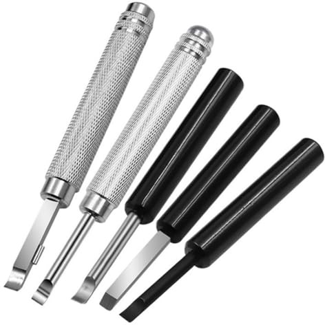 Jnchdghwa Kit de Herramientas para Abrir la Tapa Trasera de Relojes Profesionales, Herramienta de Cambio de Batería, 5 Piezas, Cuchillos con Antideslizante, Demanda del Cliente.