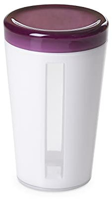 Omada Design Barattolo Cucina, Contenitore per Alimenti da 1,2lt, Porta Sale, Pasta, Made in Italy, Lavabile in Lavastoviglie, Linea Oblò, Viola