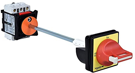 Schneider Electric VCCF01 Interruptores Seccionadores de Paro de Emergencia 20A, Enclavable
