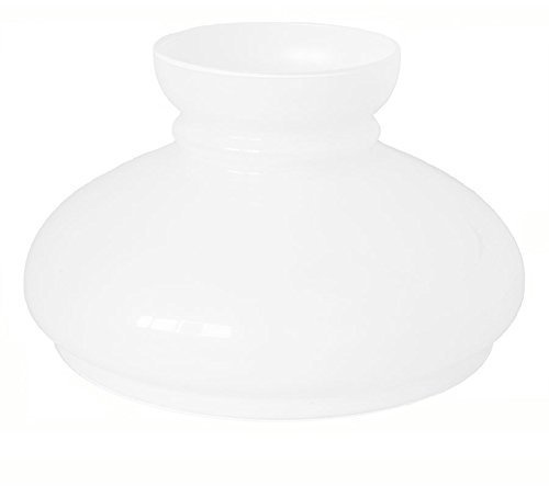Paralume Vetro di ricambio per lampade e lampadari In ferro ed ottone diametro 24 cm Bianco LAtte