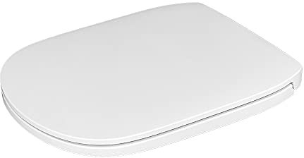 Inbagno Sedile WC compatibile Dolomite Gemma 2, in Duroplast Bianco, COMPLETO di coperchio, ciambella e cerniere regolabili