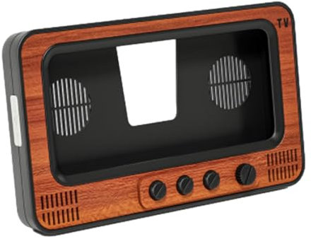 Vintage-Telefonständer Für Den Schreibtisch – Stilvoller TV-Design-Halter Aus Mit Lautsprecher – Universelles Mobilgeräte-Zubehör – Perfekt Für Küche, Schlafzimmer, Wohnzimmer Oder Badezimmer