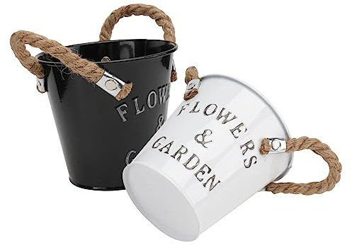 TOYANDONA 2pezzi Secchio Per in Secchio Per Piantare Per Patio Balcone o Contenitore Decorativo Multifunzione