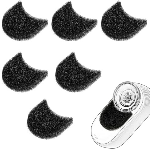 6st Mikrofonvindskydd för Insta360 Go 3/3S, Svampmikrofonvindskydd Brusreducering Kompatibel med Insta360 Go 3/3S Mikrofoner (Svart)