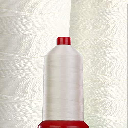 Garn in Polyester 100% hochfestem 1500 MT-Länge Größe 20 natur Made in Italy