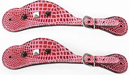 CHALLENGER Horse Western Riding Cowboy Boots Leather Spur Straps Tack 7410