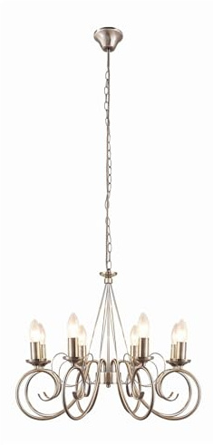 Lindby Kronleuchter Marnia (Retro, Vintage Antik) in Bronze aus Metall (8 flammig E14) - Pendelleuchte Hängelampe Lüster Lampe Deckenleuchte Deckenlampe Wohnzimmerleuchte