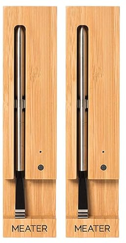 MEATER - Termometro Bluetooth Fino a 10 Metri a Sonda Senza Fili per Forno, Grigliate, Barbecue. App in Italiano Compatibile con iPhone, Android, iPad e Tablet