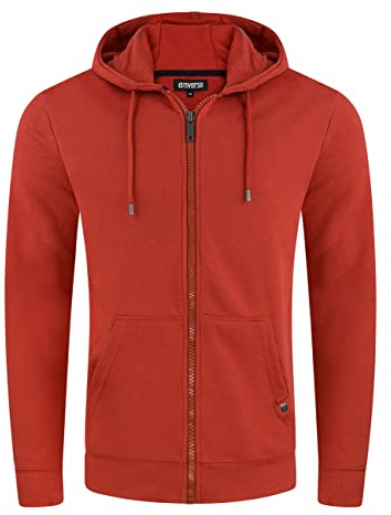 riverso Sweatjacke Herren RIVNils Regular Fit Zip Hoodie Kapuzenjacke | Kapuzenpullover Sweatshirt Grün Rot Blau Schwarz S M L XL XXL 3XL 4XL 5XL