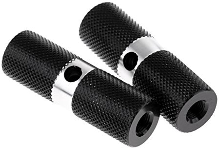 Easnea BMX Stunt Scooter Pegs Legierung Zylinder Fahrrad Achse Fußrasten 3/8 Zoll 10 mm schwarz