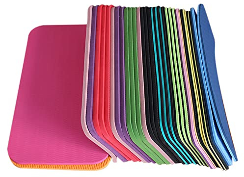 Yoga-Kniematte, kleines Fitness-Kissen, 39 x 21 cm, Pilates-Knieschoner zur Unterstützung von Knien, Ellbogen, Unterarmen und Handgelenke