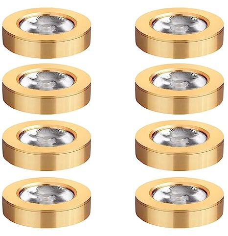 entyze Soggiorno Del Salotto Spotlight a Soffitto a Led Delizzi Di Pannocchia Montati su Superficie, Finiture Dorate, Faretti Direzionali./5W/6000K