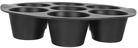 GRIRIW Stampo per Cupcake in Silicone Flessibile 7 Fori, Facile da Usare, per Dolci Fatti in Casa e Accessorio per Friggitrice ad Aria