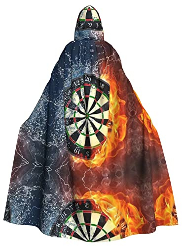 JAMCHE Lila Schädel Print Kapuzenumhang für Weihnachten Halloween Cosplay Kostüme