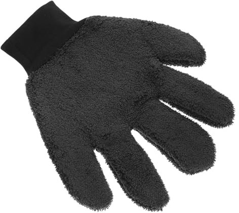 Autowaschhandschuh aus Coral Fleece, Schwarz, für Auto und Fahrzeug