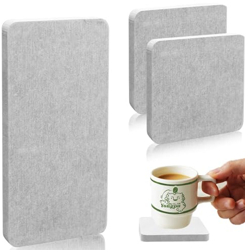 FYSL 3 stycken vattenabsorberande stenar för diskbänk, kiselgur underlägg, diatomit absorberande underlägg, absorberar vatten och avfuktning, diatomit-bricka för svampar, borstar, tvål
