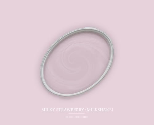 BRICOFLOR Rosa Farbe für Wand ideal für Kinderzimmer und Schlafzimmer Dispersionsfarbe mit Deckkraftklasse 1 Pastell Wandfarbe