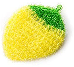 Éponge à récurer réutilisable, tampons à récurer et chiffons à récurer, anti-rayures et anti-rayures (jaune)