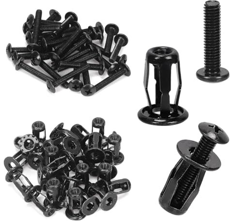 Mardatt Jack Nuts, 30 Sätze M5 x 25mm Hohlraum Metallanker, Spreizschraube Spreizmutter, Einlegemuttern Spreizmuttern mit Schrauben für Hohlwand