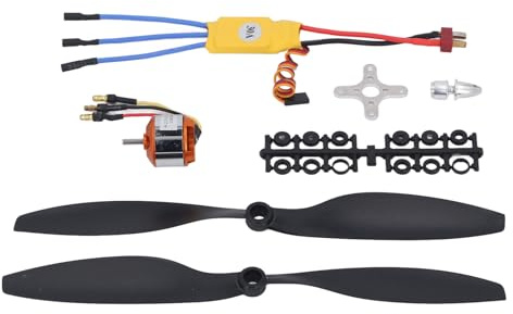 Ausla A2212 13T RC Brushless Motor 1000KV mit 30A ESC, Bürstenloser Motorsatz für RC Flugzeug, 550 Modell