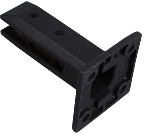 Pince de verre fixe en acier inoxydable noir pour piscine, escalier, garde-corps en verre, clips en verre durables pour escalier, garde-corps en verre et planche en verre