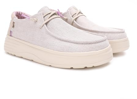PITAS | Poppy | Mocasines de Mujer | Náuticos Casual | Zapatillas de Tela | Zapatos sin Cordones | Deportivas Casuales | Calzado de Walkinpitas