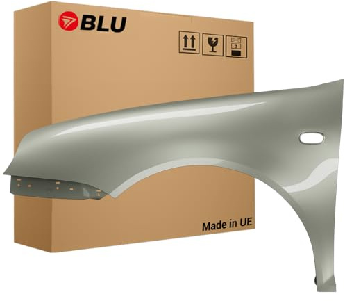 BLU Premium Kotflügel Passend für VW Volkswagen Golf IV 4 LB7Z Links Silber | 1997-2006 | Vorderseite Vorne | Verzinkt & Lackiert | Einbaufertig