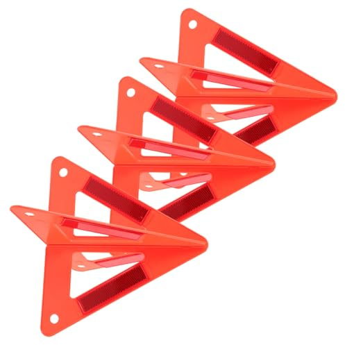 LIGHTAOTAO Triángulos Reflectantes De Advertencia Plegables 3 Piezas Para Vehículos, Kit De Seguridad Vial, Color Rojo, Uso Carretera y Emergencia
