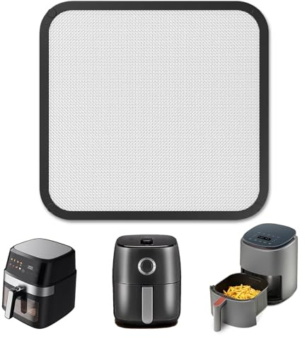 Spritzschutz Heißluftfritteuse, Magnetisch Heißluftfritteuse Zubehör für Cosori TurboBlaze 5,5L 6,0L 6,2L Turbo Tower Pro 10,8L, Edelstahl Airfryer Zubehör für Philips HD9285 HD9270, 22x21cm