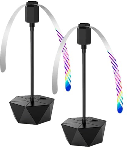 Fly Fans for Tables USB Rechargeable, Portable Fly Fan with Soft Blades, Electric Flys Repellent Fans Tabletop Insect Spinner Keep Flies Away from Food, Indoor Outdoor for BBQ Picnic Camping (2PCS)