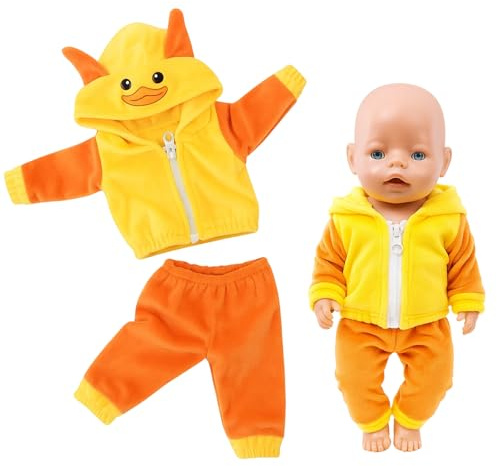 1 Set Baby Born Kleidung 43 cm, Puppenkleidung 43 cm, Puppenkleidung Für 3-6 Jahre, Baby Annabell Zubehör, Geschenkidee Für Mädchen, 18 Zoll Puppenkleidun