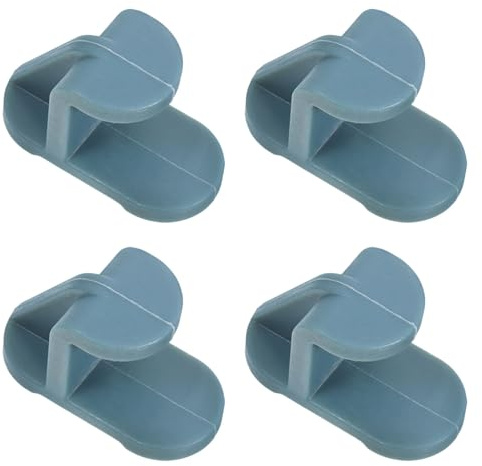SHINEOFI 4pcs Plastic Freezer Shelf Clips Universal Refrigerator Shelf Support Brackets Replacement Cooler Rack Hooks for Commercial and Home Fridge