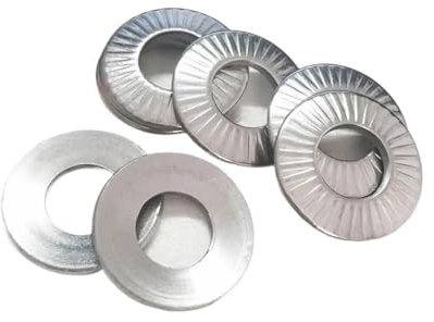 Rondelle di contatto a molla zigrinate coniche in acciaio inossidabile 304 M16 da 50 pezzi for hardware e produzione