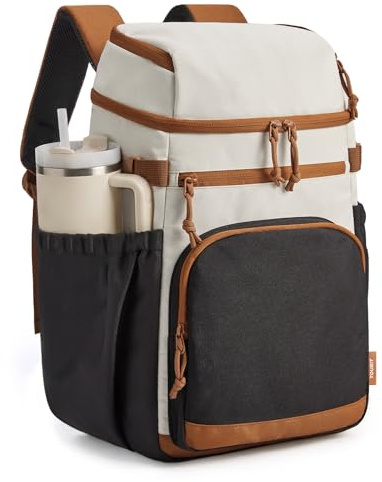 TOURIT Insulated Cooler Backpack 30 Cans, Leakproof Double Deck Lunch Cooler Bag, Lightweight Waterproof Backpack Cooler for Men Women, Beach Camping Picnic Hiking Travel
