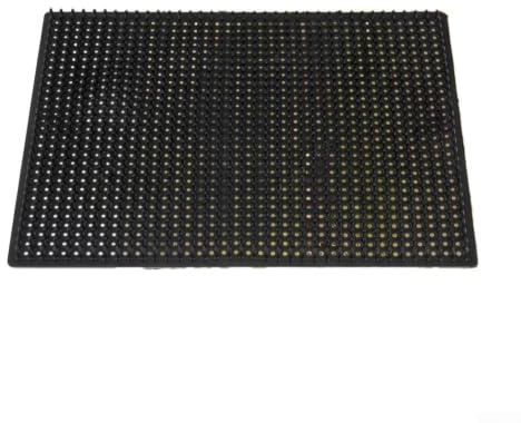 Tapis à frotter pour chevaux et vaches, tapis de soulagement des démangeaisons en caoutchouc robuste, outil de toilettage équin pour support mural de grange, planche de massage pour bétail (36 x 30 cm